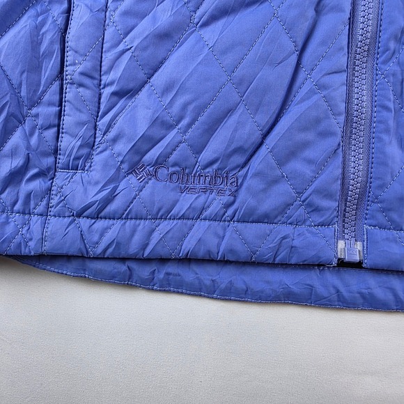 Columbia Vertex Interchange Jacket Womens M Purple Quilted Full Zip Core - Picture 6 of 15